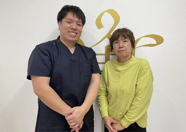 患者様と院長の写真